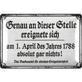 Produktbild: Retro Blechschild, lustiges Sprüche Schild für Männer, Kneipen Deko Garten