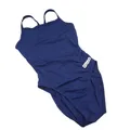 Produktbild: Arena Damen Badeanzug Schwimmbekleidung Challenge Back Solid Navy White Sportlic