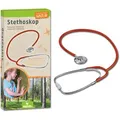 Produktbild: Moses Stethoskop Expedition Natur, 009618, Flachkopf, für Kinder, rot
