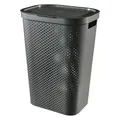 Produktbild: Universal Wäschekorb Curver Infinity 60L recyclebarer Kunststoff dunkelgrau