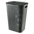 Produktbild: CURVER Wäschebox Infinity Recycled aus Kunststoff 44x35x61 cm 60L Dunkelgrau