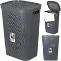 Produktbild: Curver INFINITY 60L Kunststoff Wäschebox - Dunkel Grau