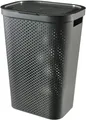 Produktbild: Curver Wäschebehälter Wäschekorb Wäschesammler Infinity 60L Dunkelgrau Korb