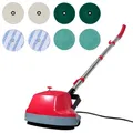 Produktbild: Bohnermaschine 5-in-1 Bodenreiniger ABS Edelstahlgriff Doppelkopf 180 W