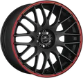 Produktbild: Barracuda Karizzma mattblack PureSports / Color Trim rot 8.5x19 ET40 - LK5/105 ML73.1 Alufelge rot