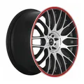 Produktbild: BARRACUDA KARIZZMA mattblack puresports color trim rot 8.5Jx19 5x105+115 ET40 R33630490