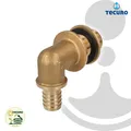 Produktbild: tecuro Tankdurchführung Behälterverschraubung 90°, AG 1 Zoll x Tülle Ø 25 mm MS