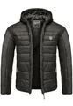 Produktbild: Amaci&Sons Herren Steppjacke Outdoor Basic Patch Jacke 9109 Schwarz XXL
