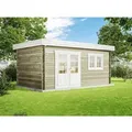 Produktbild: Alpholz Gartenhaus Spree-28 Pultdach 520 cm x 320 cm Naturbelassen