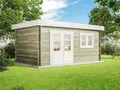 Produktbild: Alpholz Gartenhaus Spree-28 A aus naturbelassenem Holz 520x320cm mit 28 mm Wandstärke & Pultdach