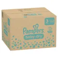 Produktbild: Procter & Gamble Service GmbH Pampers Baby Dry 3 Midi Windeln, 6-10 kg, Größe 3, Babywindeln mit rundrum Auslaufschutz für trockene Nächte, 1 Monatsbox = 222 Windeln 8006540785003