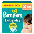 Produktbild: Pampers Baby Dry Gr. 3 Midi 6-10kg Windeln, 222 Stück, Monatsbox