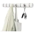 Produktbild: Umbra Flip Garderobenleiste 8 Haken Kleiderhaken Garderobenhaken Wandhaken weiß 318858-660