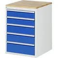 Produktbild: RAU Schubl.schrank 580x650x825mm B-Top-25mm 7xSchublade-TA l.gr/e.bl