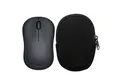 Produktbild: kwmobile Schutz-Set Maus Tasche für Logitech M220 SILENT / M235 / M185 Hülle, Case für Bluetooth Maus aus robustem Cord und Neopren Stoff