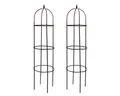 Produktbild: Gravidus Ranksäule 2er Set Rosengitter Rosenturm Rosensäule Rankhilfe Rankgitter