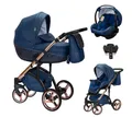 Produktbild: BabyMerc Kombi-Kinderwagen Vip Lux 5 in 1 inkl. Sportsitz, Autositz und Iso Base in 21 Farben