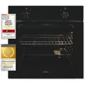 Produktbild: Exquisit Einbaubackofen EBE255-020 schwarz | Energieeffizienzklasse A | 59,0 l Garraum | Einbaubackofen 60 cm