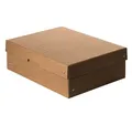 Produktbild: Archivbox Falken PureBox Nature A4, für bis zu 1250 Blatt, mit Beschriftungsfeld, L 320 x B 240 x Füllhöhe 100 mm, FSC®-Pappe, braun 662252