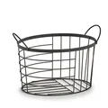 Produktbild: Zeller Aufbewahrungskorb Metall schwarz Eisen 35 x 23,5 x 23 cm