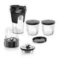 Produktbild: Bosch Zubehör-Set TastyMoments MUZ45XTM1, 5-in-1 Multi-Zerkleinerer-Set (Mixen, Mahlen, Hacken, Aufbewahren, ToGo-Lösung), für MaxxiMUM, Serie 4, Serie 2, MUM4