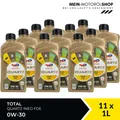 Produktbild: Total Quartz Ineo FDE 0W-30 ACEA C2 Ford Jaguar Motoröl 11x1 Liter = 11 Liter