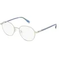 Produktbild: Polaroid PLD D456/G Unisex-Brille inkl. Gläser Vollrand Panto Metall-Gestell 51/19/145, silber