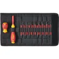 Produktbild: Wiha VDE Schraubendreher-Set 19teilig Schlitz, Kreuzschlitz Phillips, Pozidriv, Plus/Minus, TO 41231