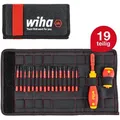 Produktbild: Schraubendreher Und Bit Set Slimvario (41231) 19tlg. Schraubenzieher Griff Vde Bits Für Elektriker I Schlitz/kreuz/plusminus/torx/innensechskant - Wiha