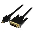 Produktbild: StarTech.com 1m Micro HDMI auf DVI Kabel - micro HDMI Typ-D / DVI-D Adapterkabel - St/St - Videokabel - DVI-D (M)