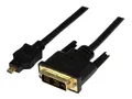 Produktbild: StarTech.com 1m Micro HDMI auf DVI Kabel - micro HDMI Typ-D / DVI-D Adapterkabel
