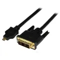 Produktbild: StarTech.com 1m Micro HDMI® auf DVI Kabel St/St Stecker vergoldet schwarz
