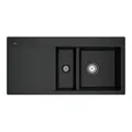 Produktbild: V&B Flächenbündige Spüle Subway 60 Flat re, m Abl.garn, Hand., pure black