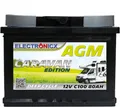 Produktbild: Electronicx Caravan Edition Batterie AGM 80 AH 12V Wohnmobil Boot Versorgung…