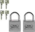 Produktbild: Burg-Wächter Vorhangschloss Alutitan Duo 770 30 SB Aluminiumschloss Duo Set