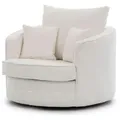 Produktbild: S-STYLE Drehsessel   ¦ weiß ¦ Maße (cm): B: 107 H: 94