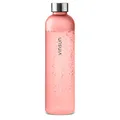 Produktbild: VINSUN Trinkflasche 1l rosa - wiederverwendbar, Kohlensäure geeignet, BPA frei, Tritan - nachhaltige Getränke Flasche für Sport, Outdoor, Schule, Uni, Fahrrad, Büro, Gym