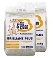 Produktbild: 2x 10kg Cat & Clean® Katzenstreu Brilliant plus mit Babypuderduft und Silikat