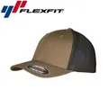 Produktbild: Flexfit Recycled Mesh Trucker Cap S/M Olive Schwarz