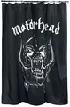 Produktbild: Motörhead Shower Curtain inkl. Ringen für den Vorhang Duschvorhang, Polyester, Schwarz, 180 x 200 x 0.1 cm