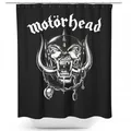 Produktbild: Duschvorhang Motörhead 180x200cm schwarz Spritzschutz Duschtrennung mit Ringen
