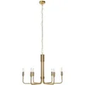 Produktbild: Lindby Kronleuchter Elanova 9639660 Retro Vintage Antik in Gold Messing aus Metall 6-flammig E14 Wohnzimmerleuchte