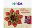 Produktbild: Heyda Bastelkartonpapier HEYDA 204875557Faltblätter Curlie 15 x15 cm rot