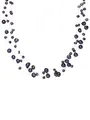 Produktbild: Valero Pearls Damen-Kette Süßwasser-Zuchtperlen in ca. 4-6 mm Barock blau 925 Sterling Silber - Perlenkette Halskette mit echten Perlen dunkelblau