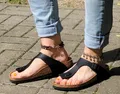 Produktbild: BIRKENSTOCK Gizeh schwarz Black 0043691 Birko Flor normale Weite