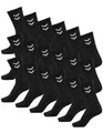 Produktbild: hummel Unisex Sportsocken Basic - 18er Pack I Schwarz 32/35