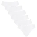 Produktbild: Sloggi Damen Slips 24/7 Cotton Tai Slip 8301QG66 6er Pack, Farbe:Weiß, Wäschegröße:42, Artikel:-0003/03 white