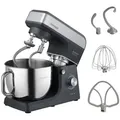 Produktbild: Concept Küchenmaschine, 1900 W, 7 l Schüssel, Doppelhaken, Schüsselheizfunktion, 6 verschiedene Geschwindigkeiten silberfarben