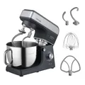 Produktbild: Küchenmaschine Heizfunktion 6 Geschwindigkeiten Edelstahl 1900W Schwarz