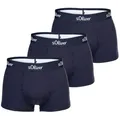 Produktbild: s.Oliver Herren Boxershorts, 3er Pack - Trunks, Hipsters, Baumwoll-Stretch Marine XXL